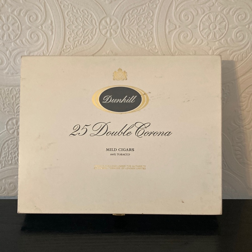 Empty vintage wooden cigar box